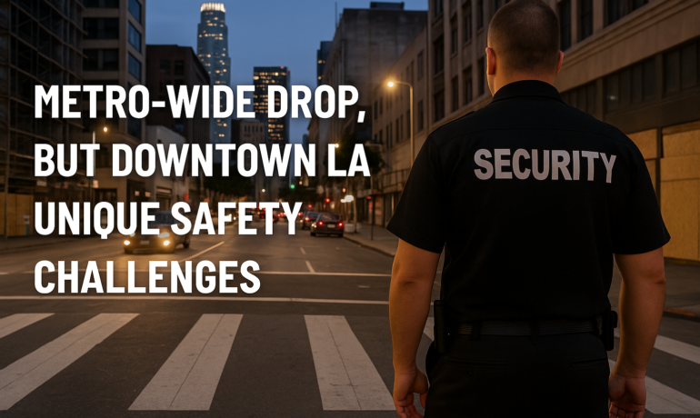 Metro-Wide Drop, But Downtown LA Faces Unique Safety Challenges